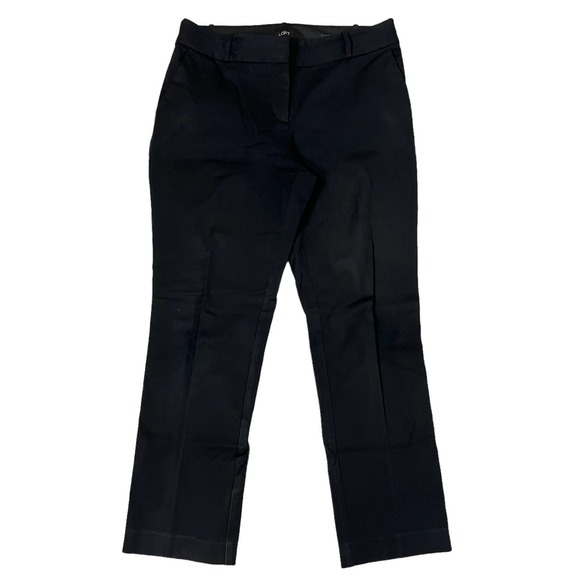 LOFT Pants - LOFT Julie Straight Trousers Size 10 Black Dress Pants Business Career Work